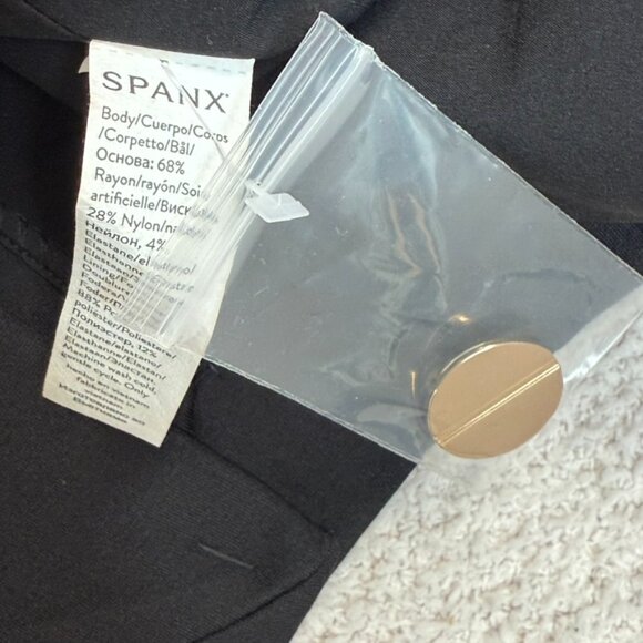 Spanx Womens Perfect Asymmetric Tailored Vest Ponte Knit Black Size 1X Work NWT - Picture 9 of 12